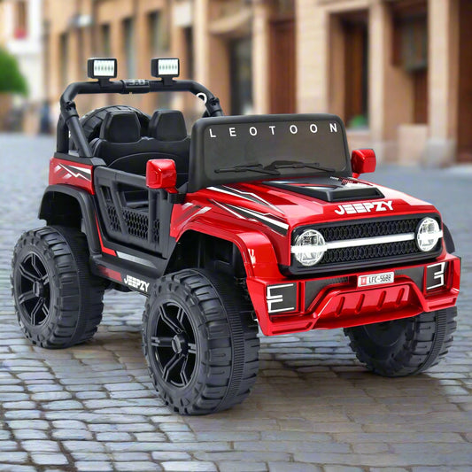 2025 Kids Tank Jeep Ride-On Car – 12V Battery Operated Jeep with Remote Control, LED Lights & Off-Road Wheels