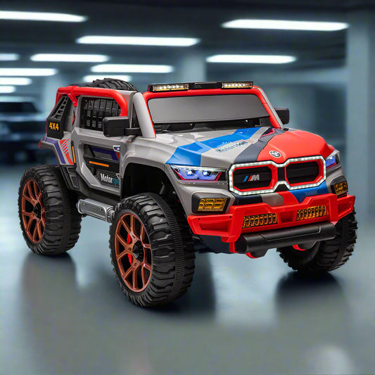 2025 BMW Style 2-Seater Electric Ride-On SUV for Kids – 12V Battery Jeep with 4 Motors, Remote Control, LED Lights & Music